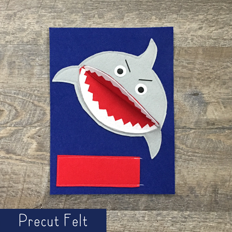 Shark Teeth Brushing - Precut Felt