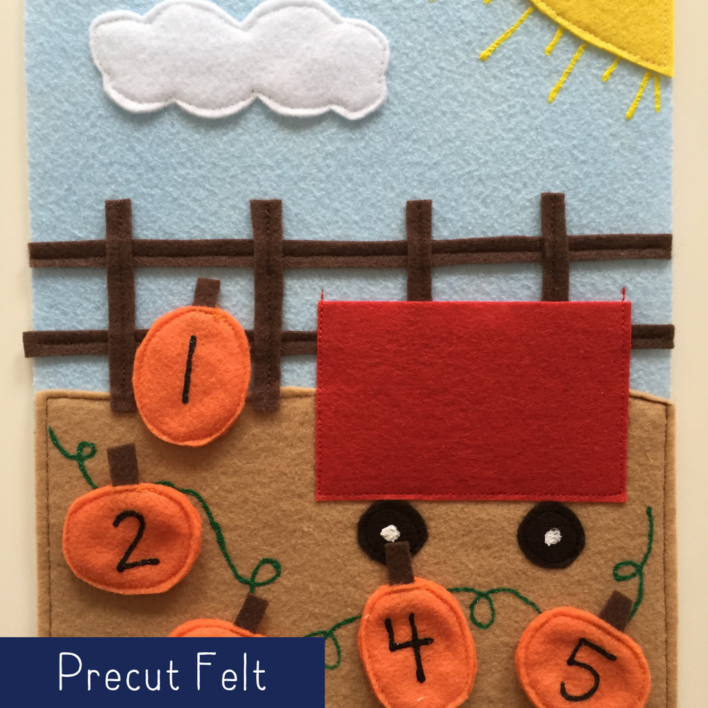 Pumpkin Patch Counting - Precut Felt